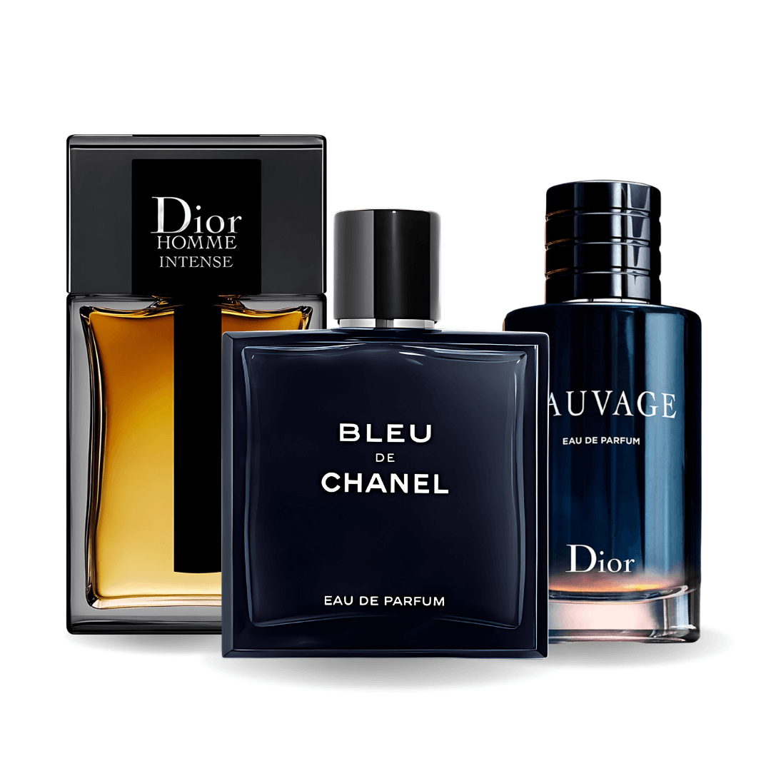 Set 3 Profumi Sauvage Dior, Bleu de Chanel, Dior Homme Intense 100ml