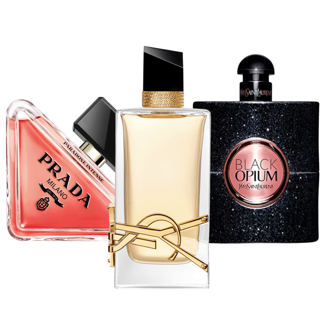 Set 3 Profumi Prada Paradox, Black Opium Yves Saint Laurent, Libre 100ml
