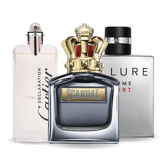 Set 3 Profumi Allure Homme Sport, Jean Paul Gaultier Scandal, Cartier Declaration 100ml