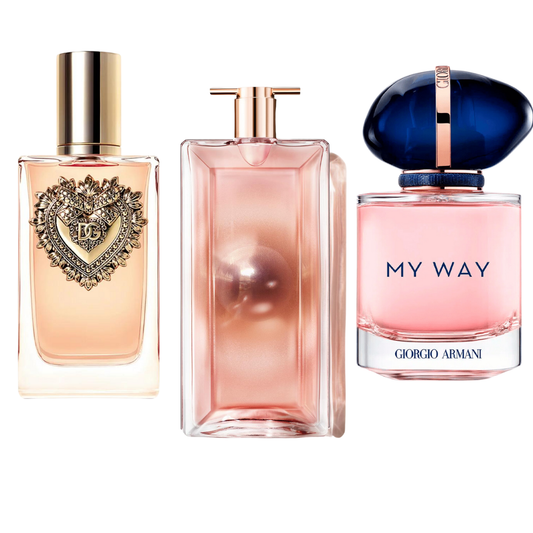 Set 3 Profumi  Dolce & Gabbana Devotion, My Way Giorgio Armani, Lancôme Idôle 100ml